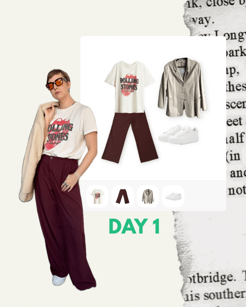 Kapsel Kollektion Woche 3, Outfit 1