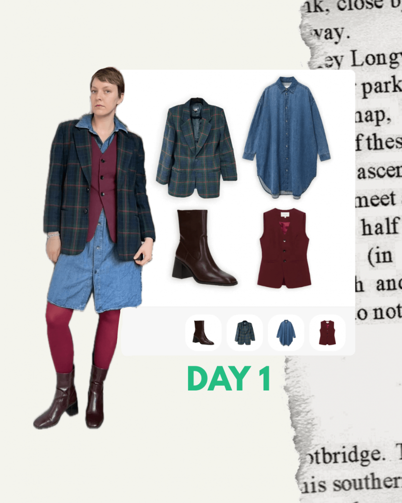 Woche vier mit der Capsule Wardrobe: Outfit Tag 1