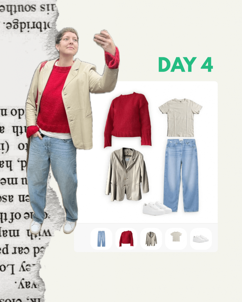 Woche vier mit der Capsule Wardrobe: Outfit Tag 4