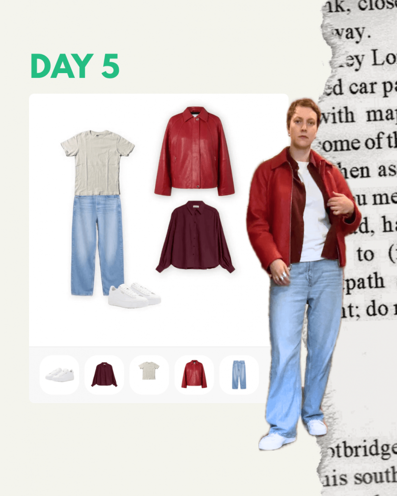 Woche vier mit der Capsule Wardrobe: Outfit Tag 5